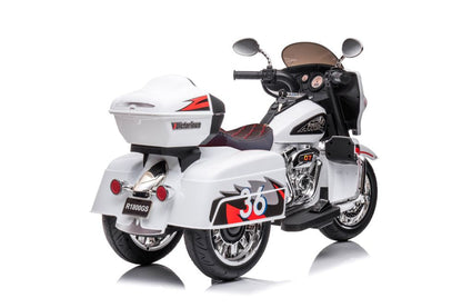 Dětská elektrická motorka trojkolka Goldwing bílá
