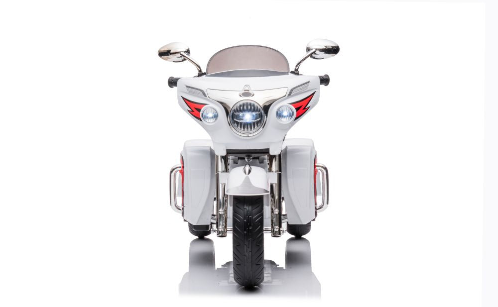 Dětská elektrická motorka trojkolka Goldwing bílá