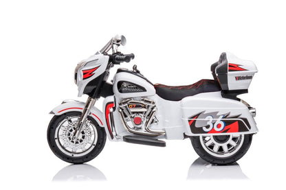 Dětská elektrická motorka trojkolka Goldwing bílá