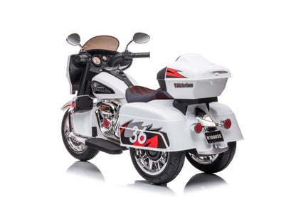 Dětská elektrická motorka trojkolka Goldwing bílá