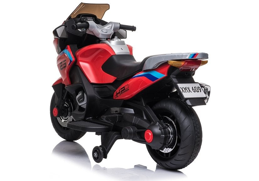 Dětská elektrická motorka XMX609 s akumulátorem 12V červená