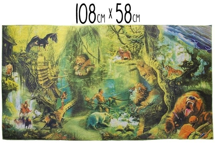 Dětská hrací podložka džungle 108x58 cm s certifikátem CE