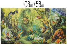 Dětská hrací podložka džungle 108x58 cm s certifikátem CE