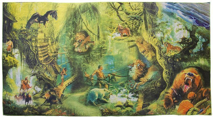 Dětská hrací podložka džungle 108x58 cm s certifikátem CE