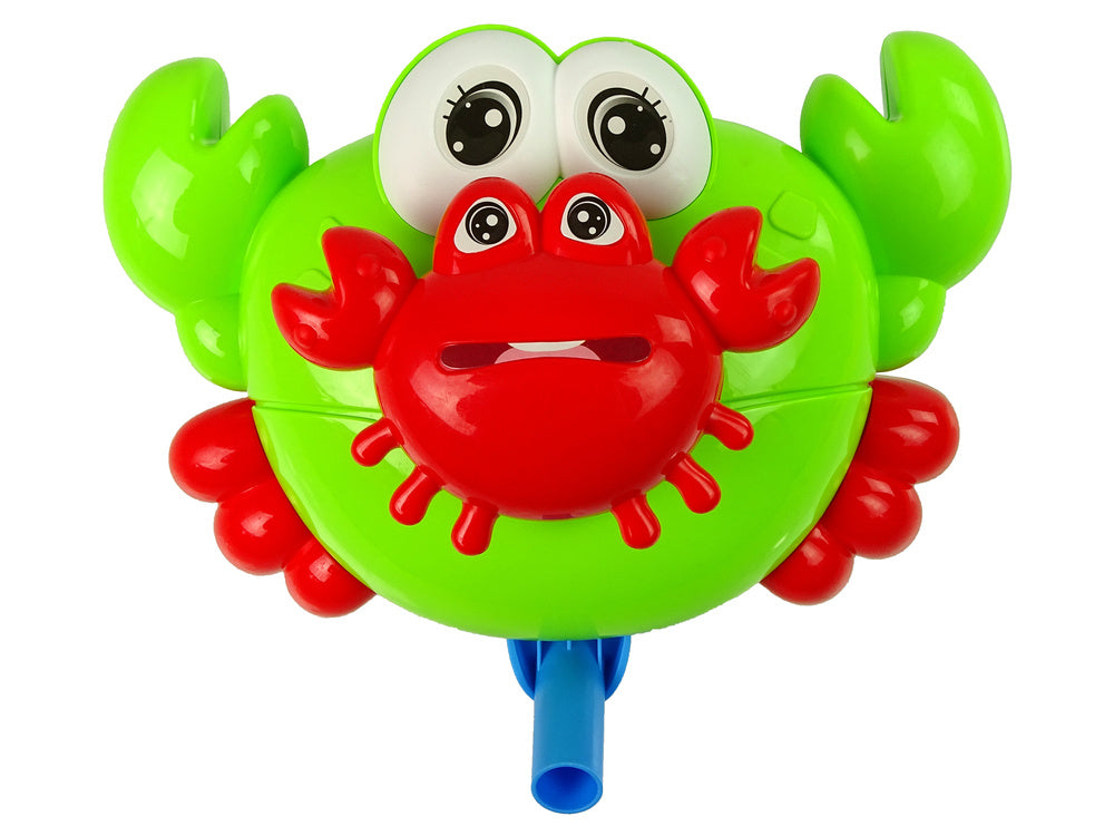 Dětská hračka krab se zvonečkem – na tyči zelený