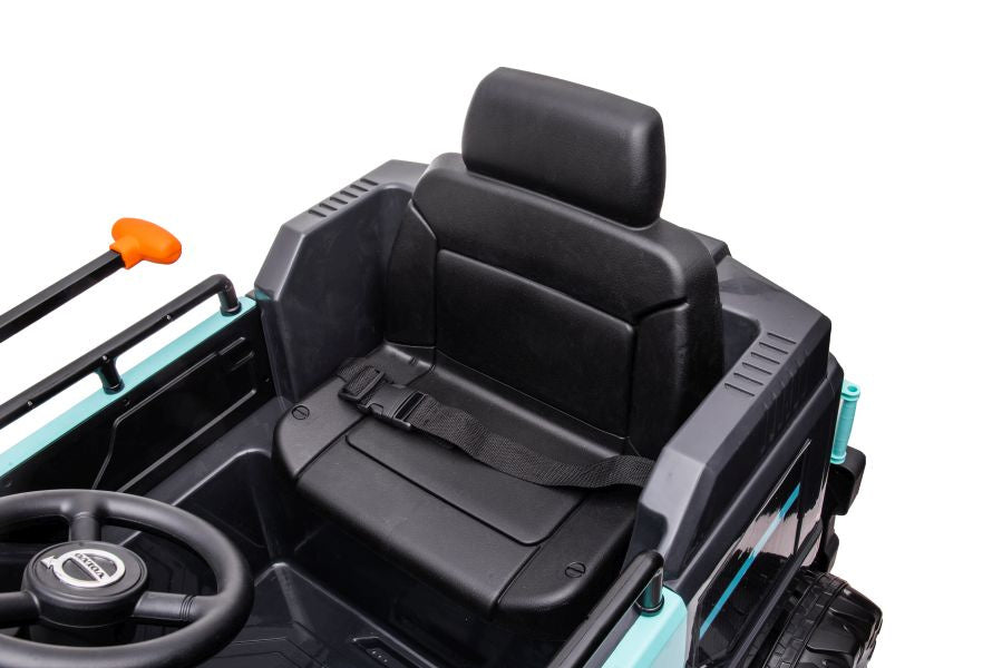 Dětská koparka na akumulátor s bazénkem a míčky Volvo modrá