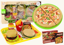 Dětská kuchyňka fast food pizza burgery hranolky 24 dílů