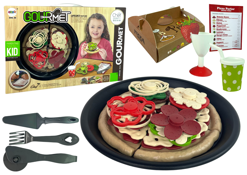 Dětská pizza sada s příslušenstvím a doplňky na hraní