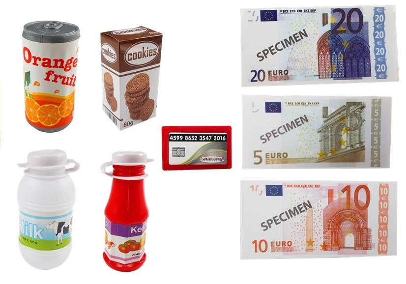 Dětská pokladna s dotykovým kalkulátorem a příslušenstvím