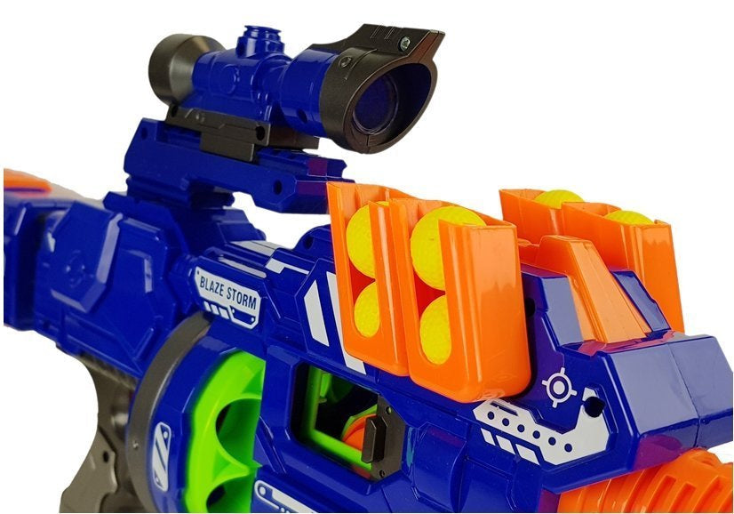 Dětská puška na pěnové kuličky s celowníkem a 12 kuličkami