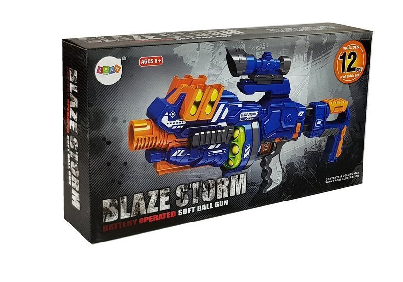 Dětská puška na pěnové kuličky s celowníkem a 12 kuličkami