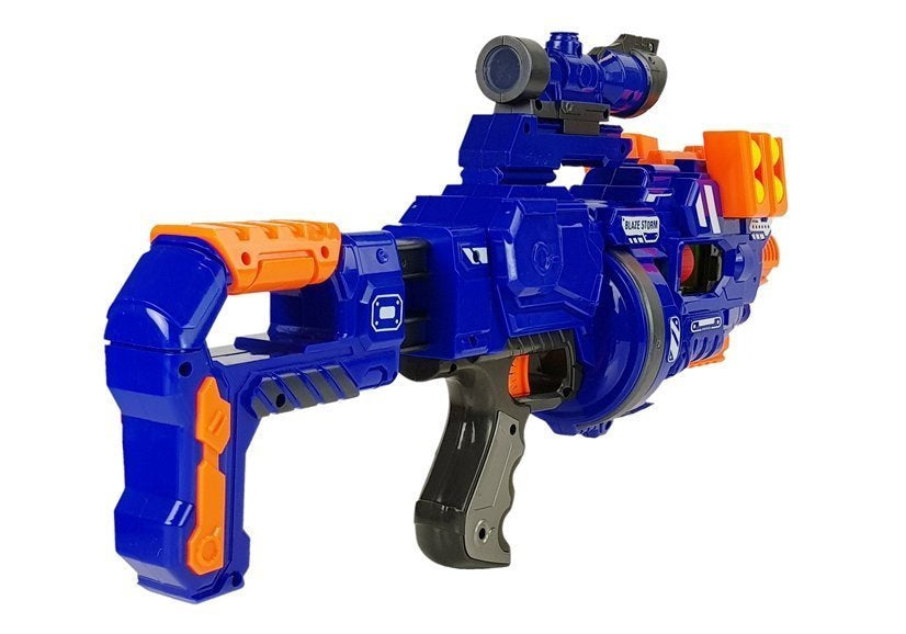 Dětská puška na pěnové kuličky s celowníkem a 12 kuličkami