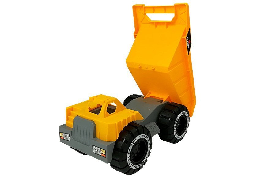 Dětská sklápěčka s přívěsem a buldozerem 49 cm stavební set