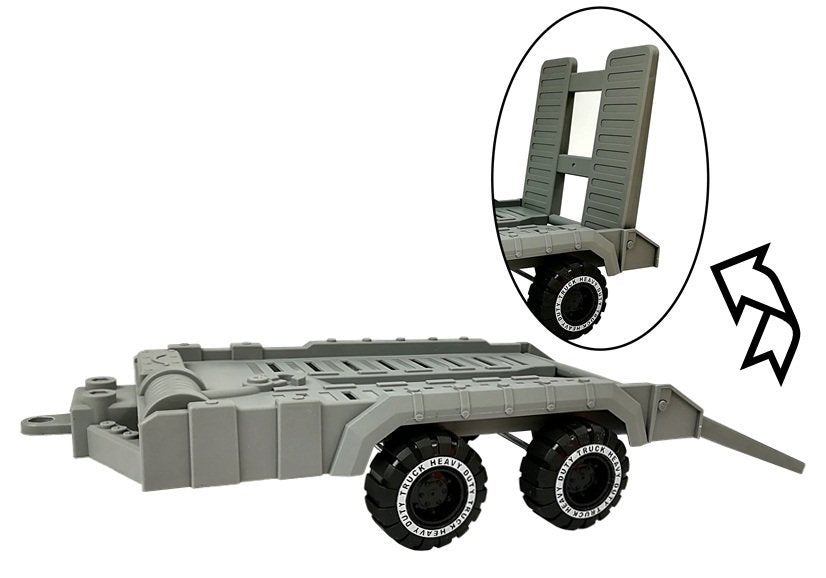Dětská sklápěčka s přívěsem a buldozerem 49 cm stavební set