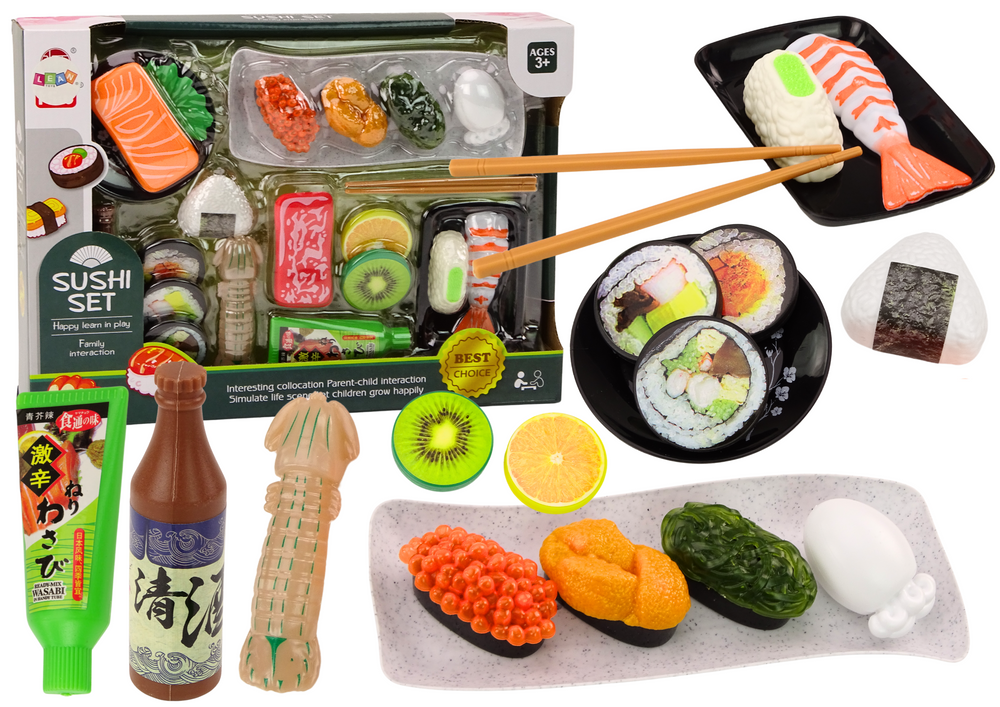 Dětská sushi sada s krevetami a příslušenstvím 22 dílů
