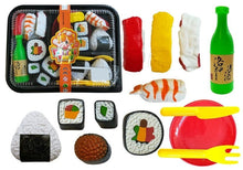Dětská sushi sada se štěbátky a talířky 19 kusů