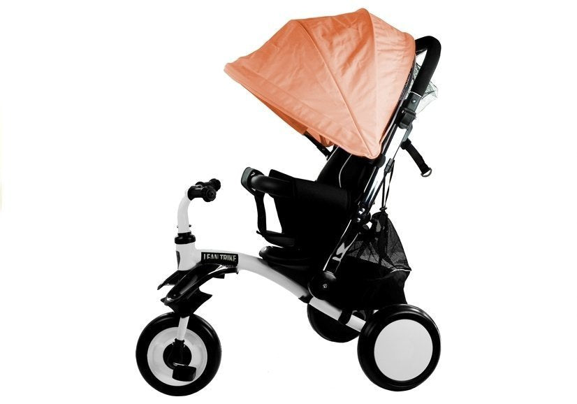 Dětská tříkolka PRO400 s regulovatelnou rukojetí oranžová