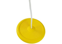 Dětská zahradní houpačka talíř průměr 28 cm nosnost 50 kg žlutá