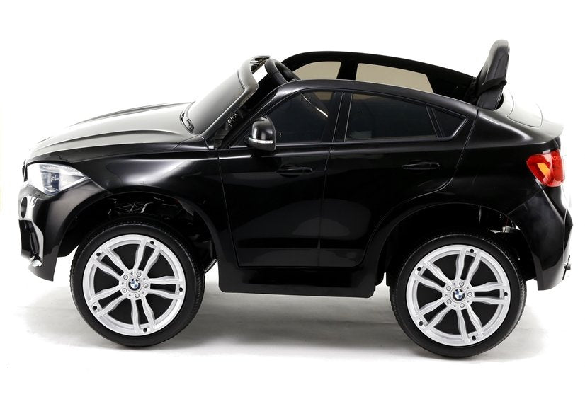 Dětské elektrické auto BMW X6 s koženým sedadlem černé
