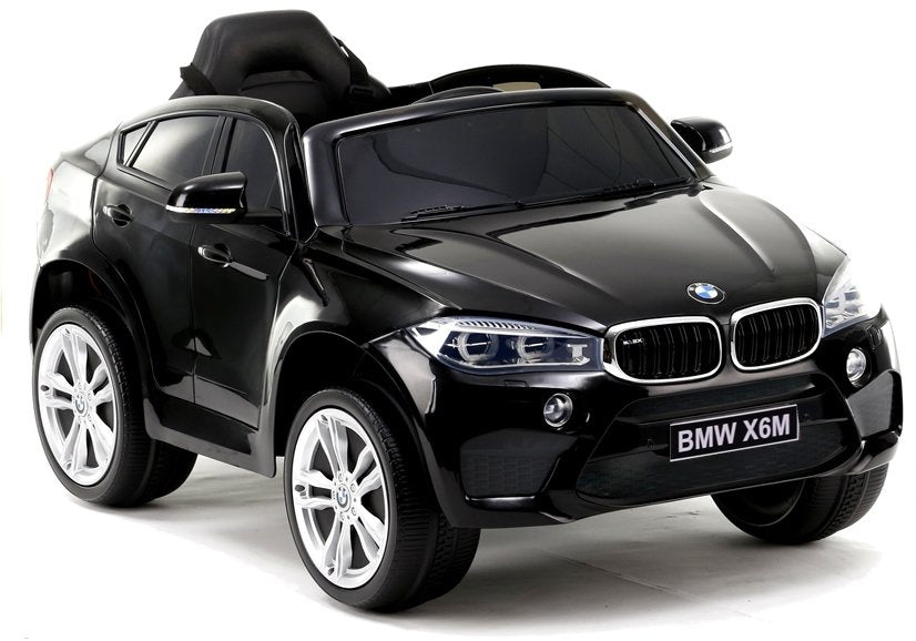 Dětské elektrické auto BMW X6 s koženým sedadlem černé
