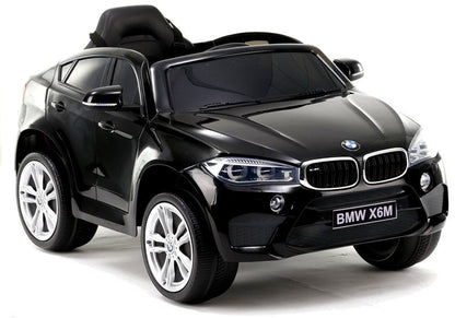 Dětské elektrické auto BMW X6 s koženým sedadlem černé