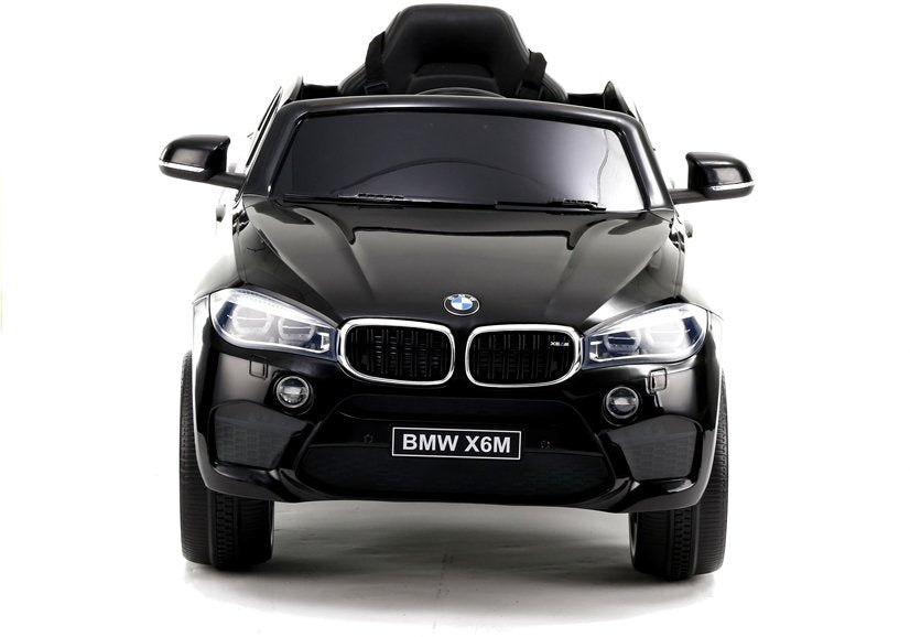 Dětské elektrické auto BMW X6 s koženým sedadlem černé