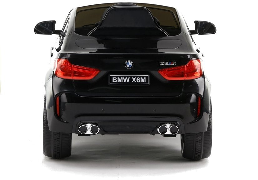 Dětské elektrické auto BMW X6 s koženým sedadlem černé