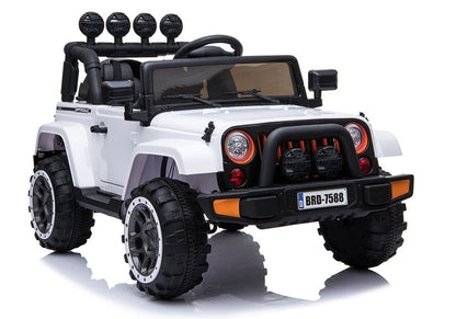 Dětské elektrické auto Jeep 4x4 s dálkovým ovládáním bílé