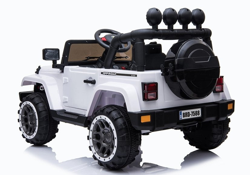 Dětské elektrické auto Jeep 4x4 s dálkovým ovládáním bílé
