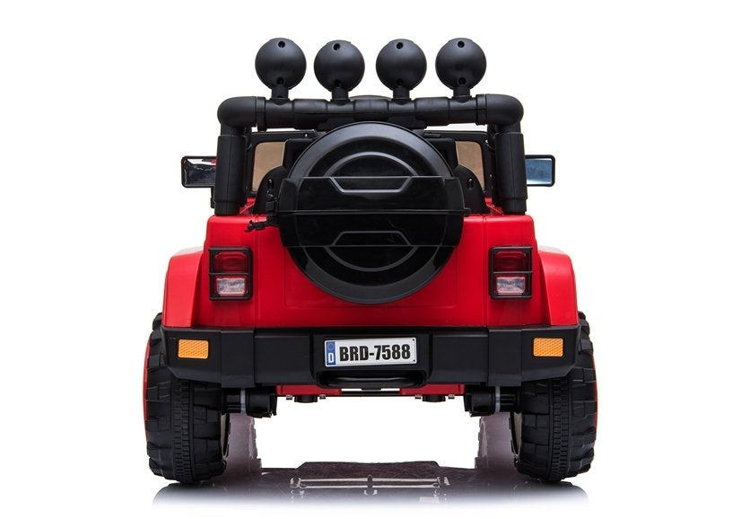 Dětské elektrické auto Jeep BRD 7588 s dálkovým ovládáním červené