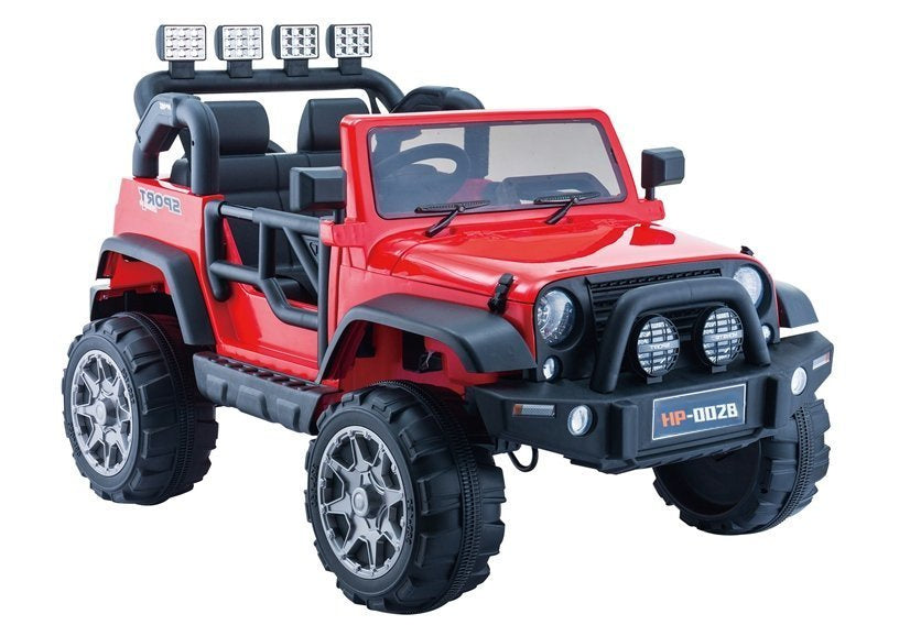 Dětské elektrické auto Jeep HP012 s dálkovým ovládáním červené