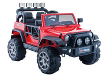 Dětské elektrické auto Jeep HP012 s dálkovým ovládáním červené