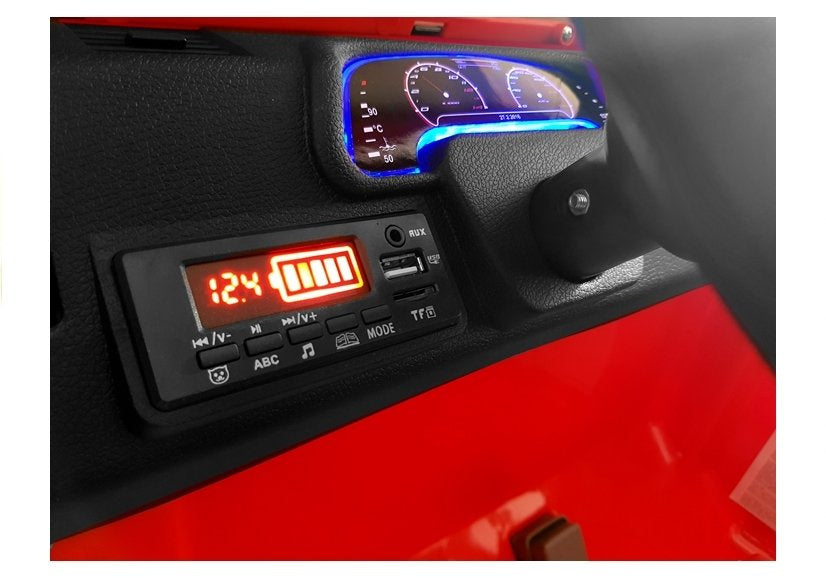 Dětské elektrické auto Jeep HP012 s dálkovým ovládáním červené