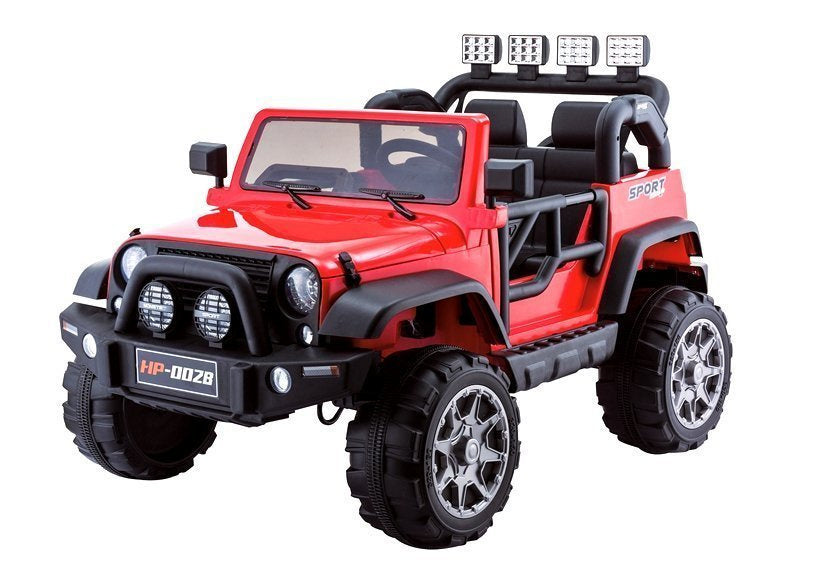 Dětské elektrické auto Jeep HP012 s dálkovým ovládáním červené