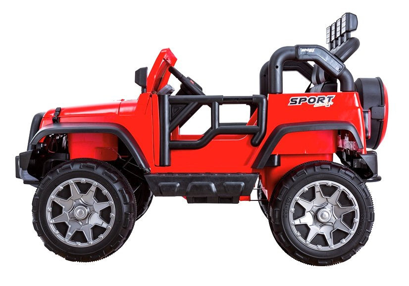 Dětské elektrické auto Jeep HP012 s dálkovým ovládáním červené