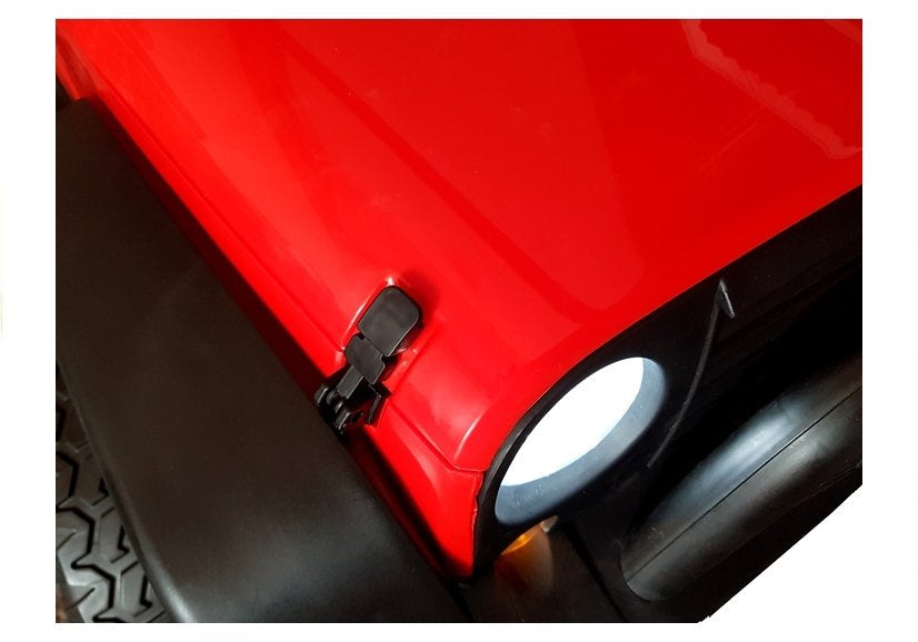 Dětské elektrické auto Jeep HP012 s dálkovým ovládáním červené