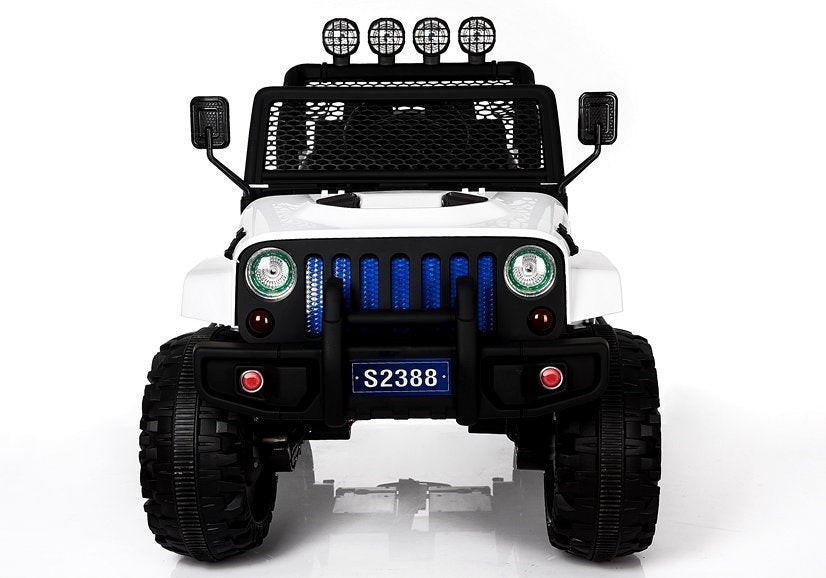 Dětské elektrické auto Jeep S2388 – 4x45W bílé | akumulátor