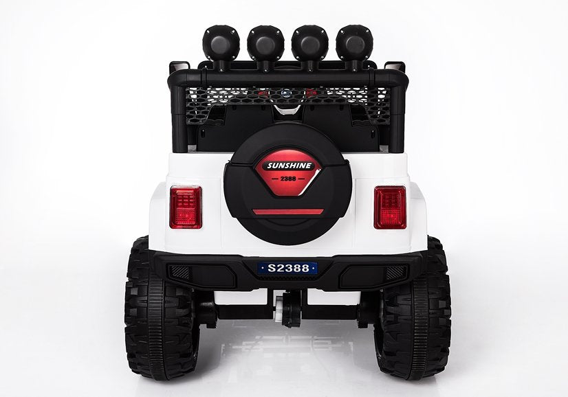 Dětské elektrické auto Jeep S2388 – 4x45W bílé | akumulátor
