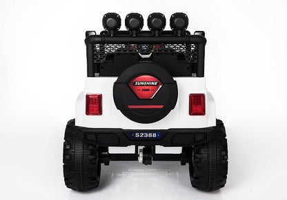 Dětské elektrické auto Jeep S2388 – 4x45W bílé | akumulátor