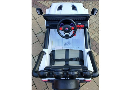 Dětské elektrické auto Jeep S2388 – 4x45W bílé | akumulátor