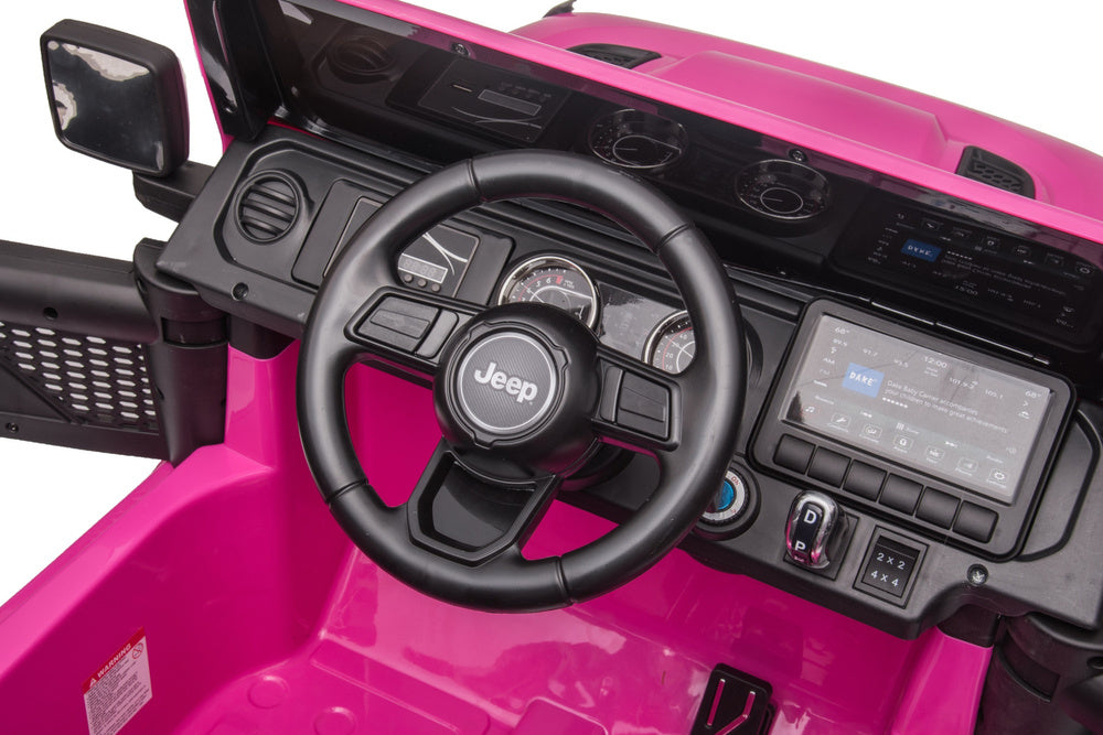 Dětské elektrické auto Jeep Wrangler – s dálkovým ovládáním | růžové