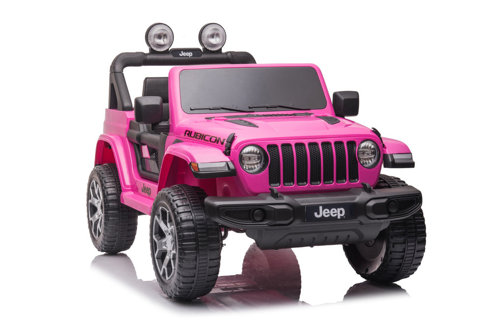 Dětské elektrické auto Jeep Wrangler – s dálkovým ovládáním | růžové