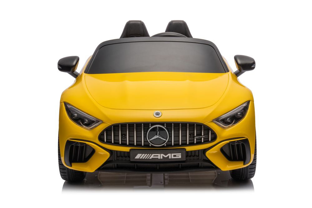 Dětské elektrické auto Mercedes AMG SL63 – lakované žluté