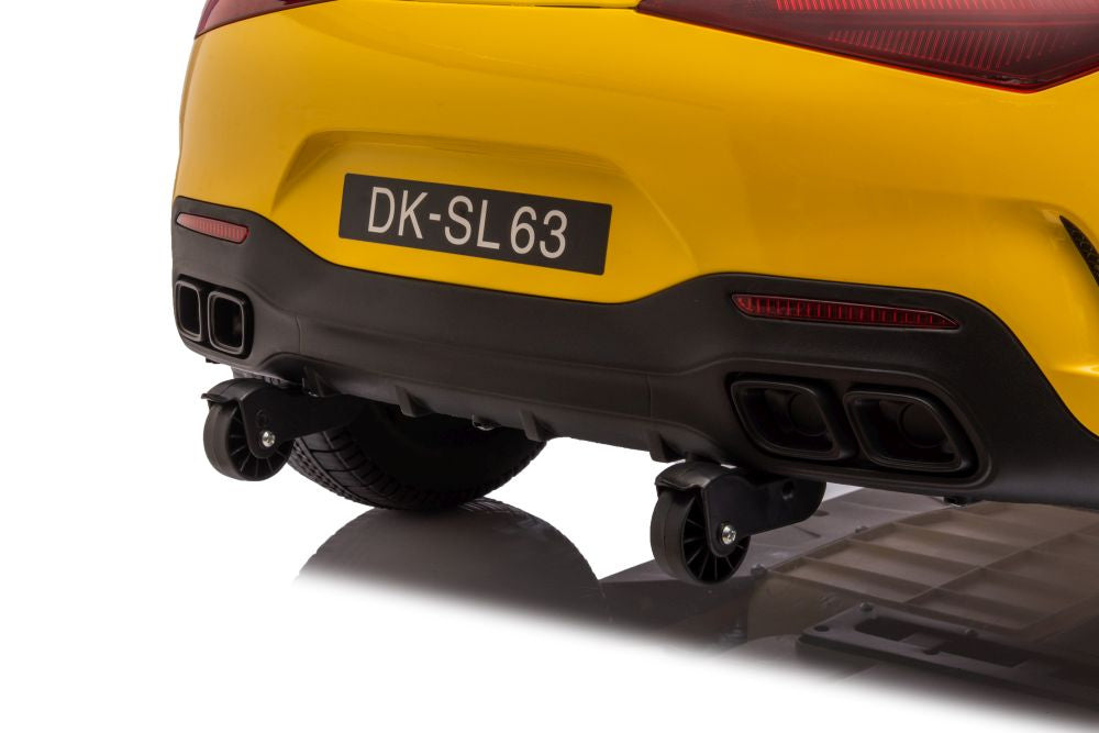 Dětské elektrické auto Mercedes AMG SL63 – lakované žluté