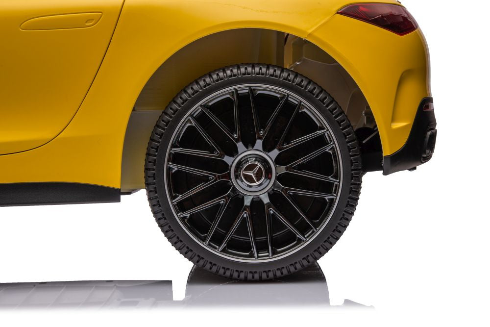 Dětské elektrické auto Mercedes AMG SL63 – lakované žluté