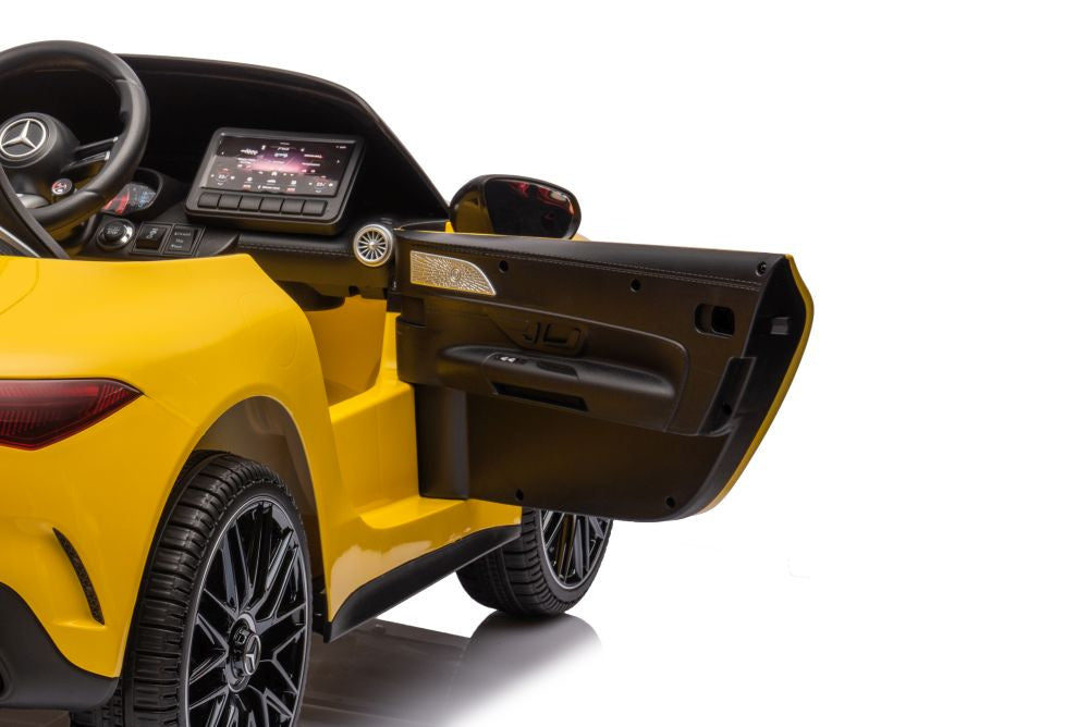 Dětské elektrické auto Mercedes AMG SL63 – lakované žluté