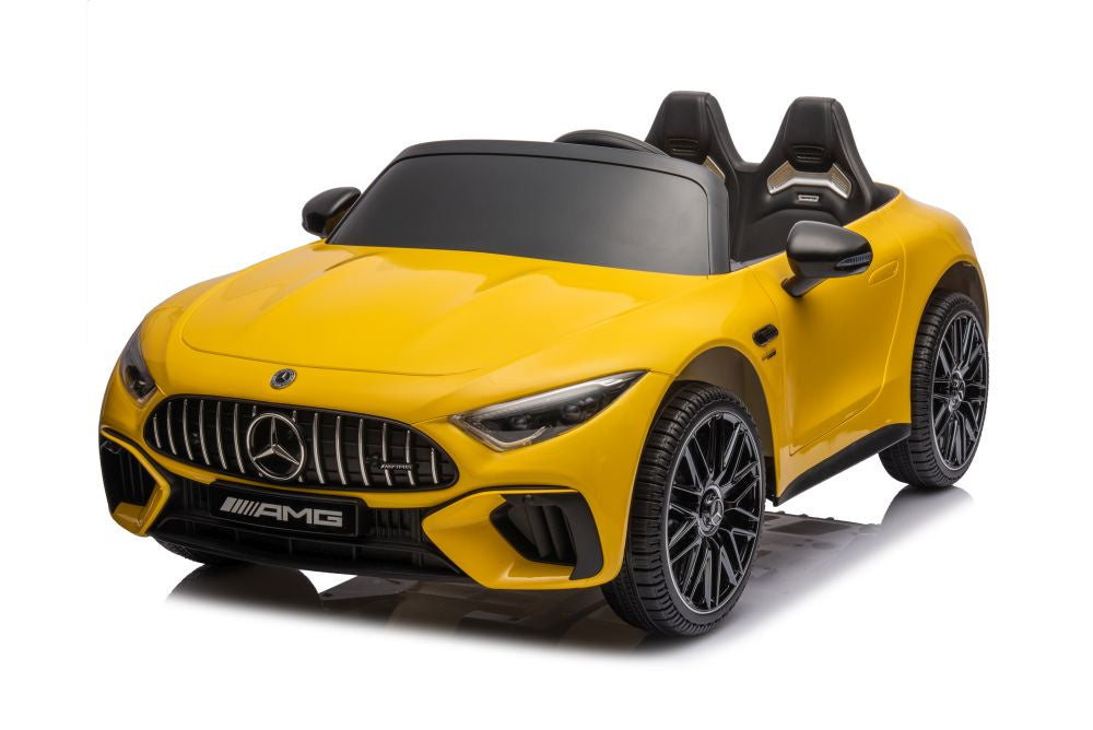 Dětské elektrické auto Mercedes AMG SL63 – lakované žluté