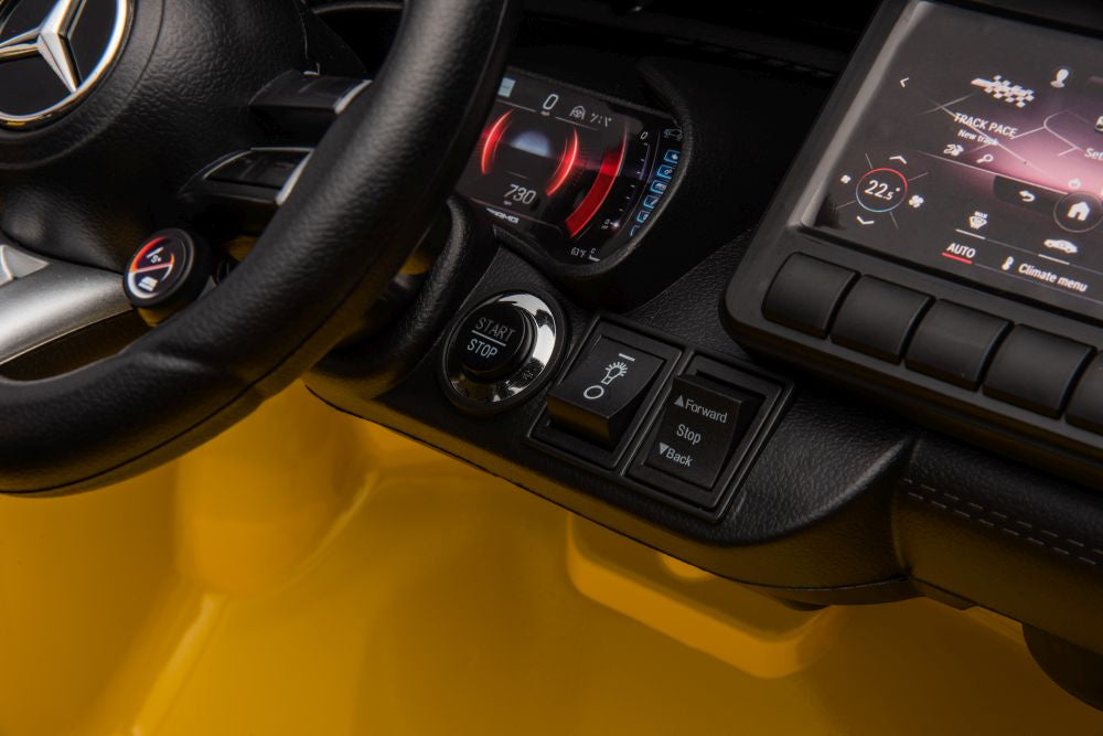 Dětské elektrické auto Mercedes AMG SL63 – lakované žluté