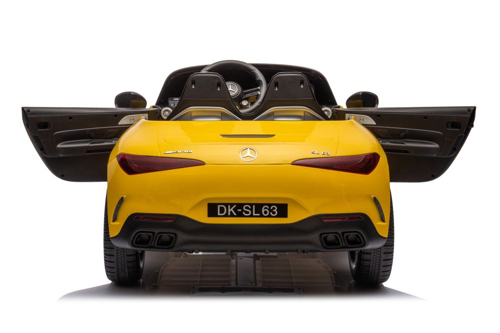 Dětské elektrické auto Mercedes AMG SL63 – lakované žluté