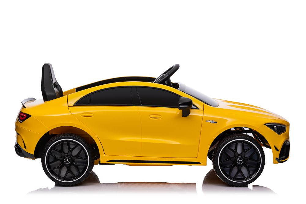 Dětské elektrické auto Mercedes CLA 45s AMG 4x4 žluté